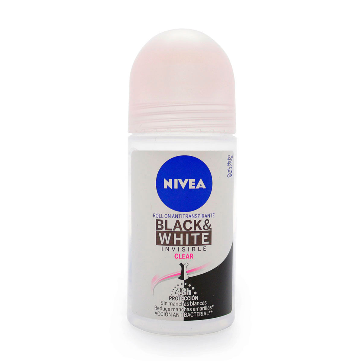 Antitranspirante Nivea Mujer Invisible Black & White Roll On x 50 mL