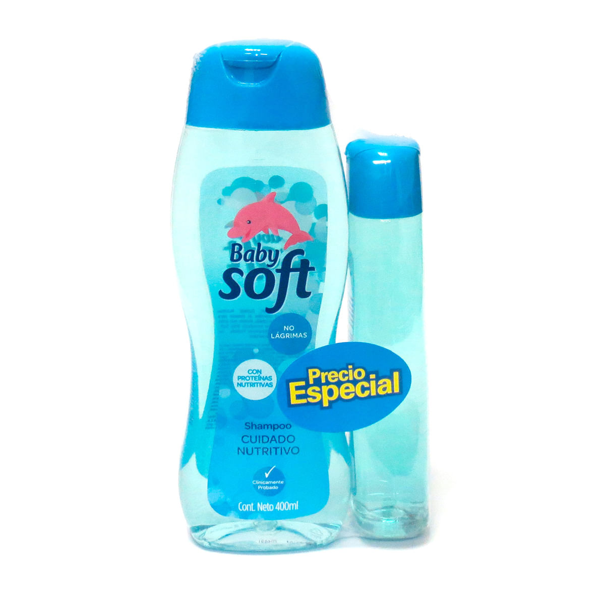 Shampoo Baby Soft Cuidado Nutritivo Frasco X 400 Ml + Shampoo Baby Soft Cuidado Nutritivo Frasco X 200 Ml Precio Especial.