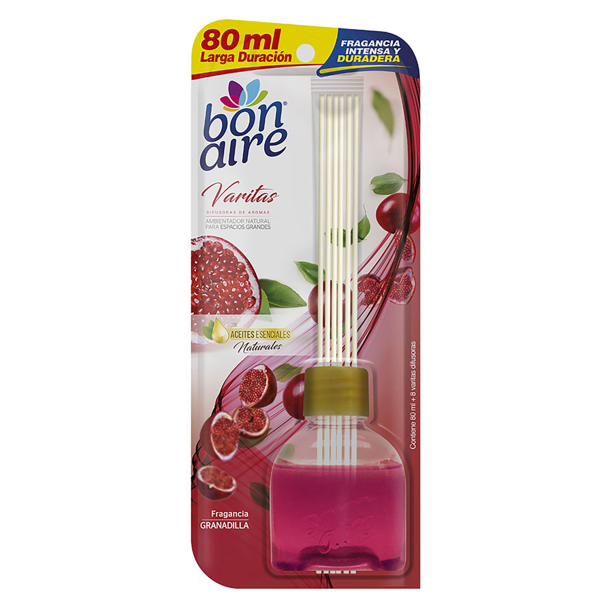 Ambientador Bonaire Varitas Granadilla Frasco x 80 mL.