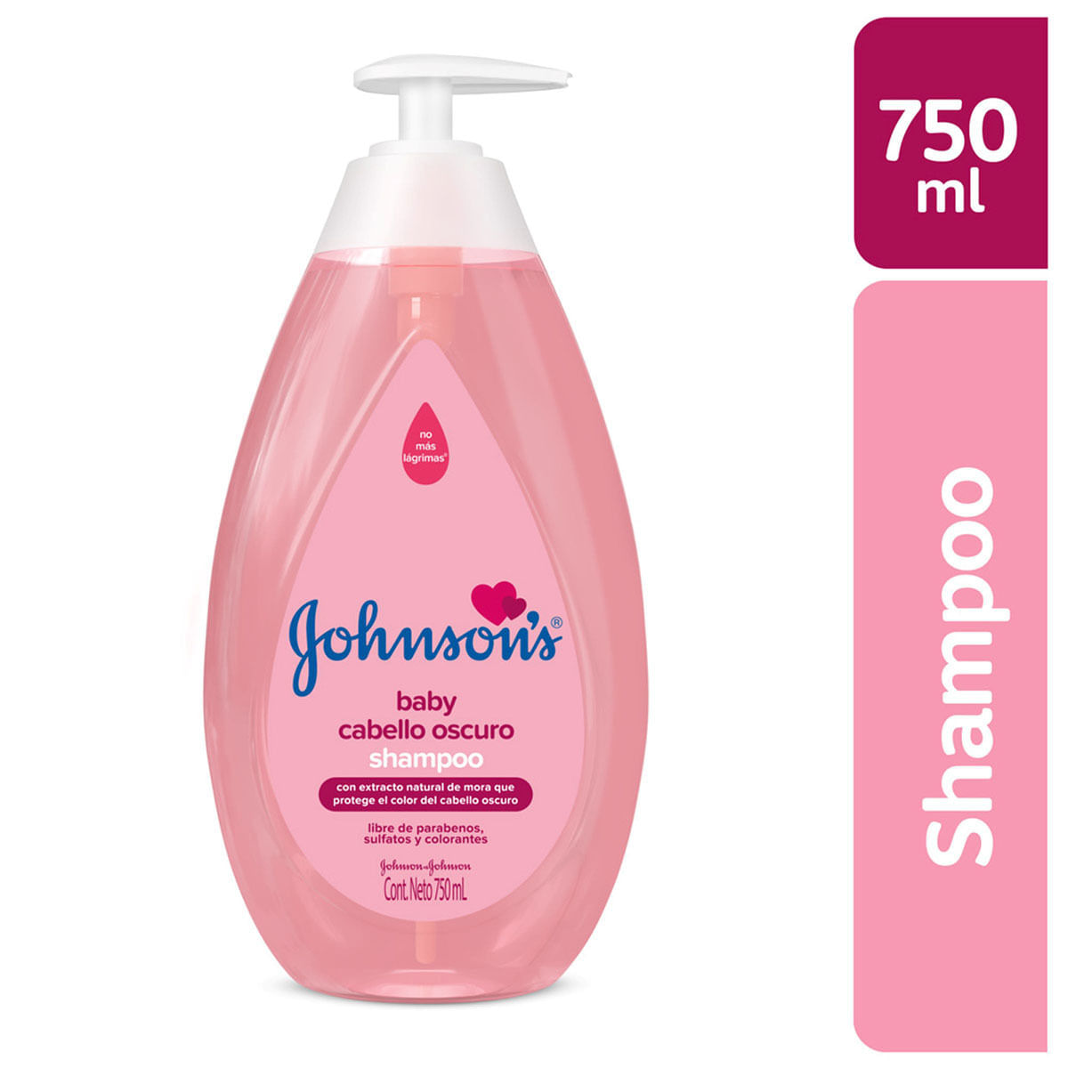 Shampoo Johnsons Baby Cabello Oscuro Frasco x 750 mL