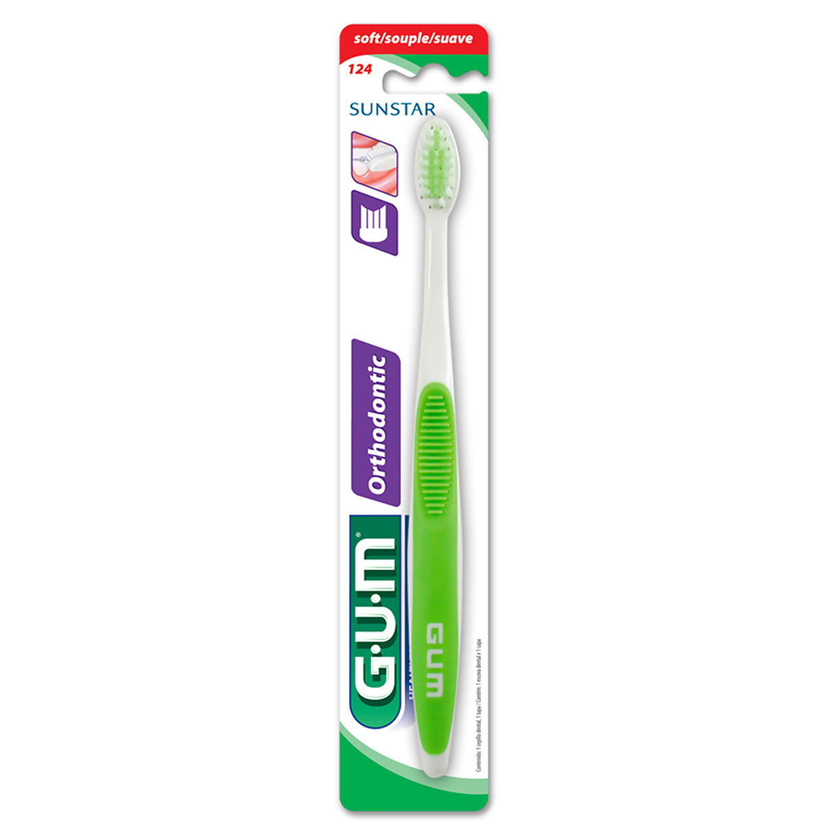 Cepillo Dental Gum Sunstar Orthodontic Blister X 1 Ud.