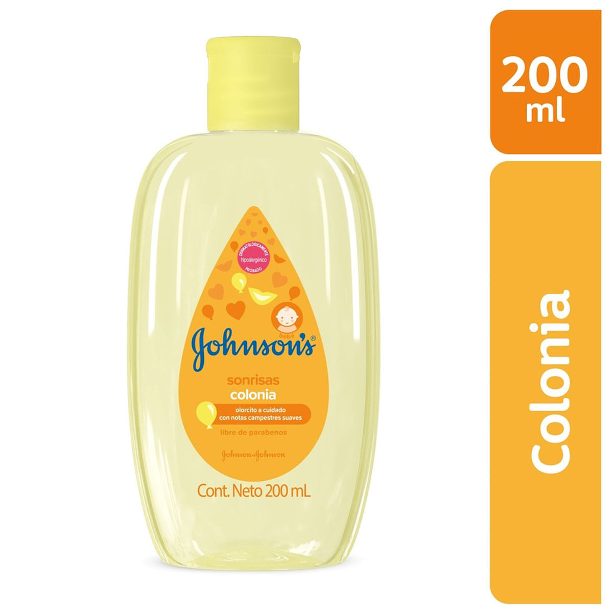 Colonia Johnsons Baby Sonrisas Frasco x 200 mL
