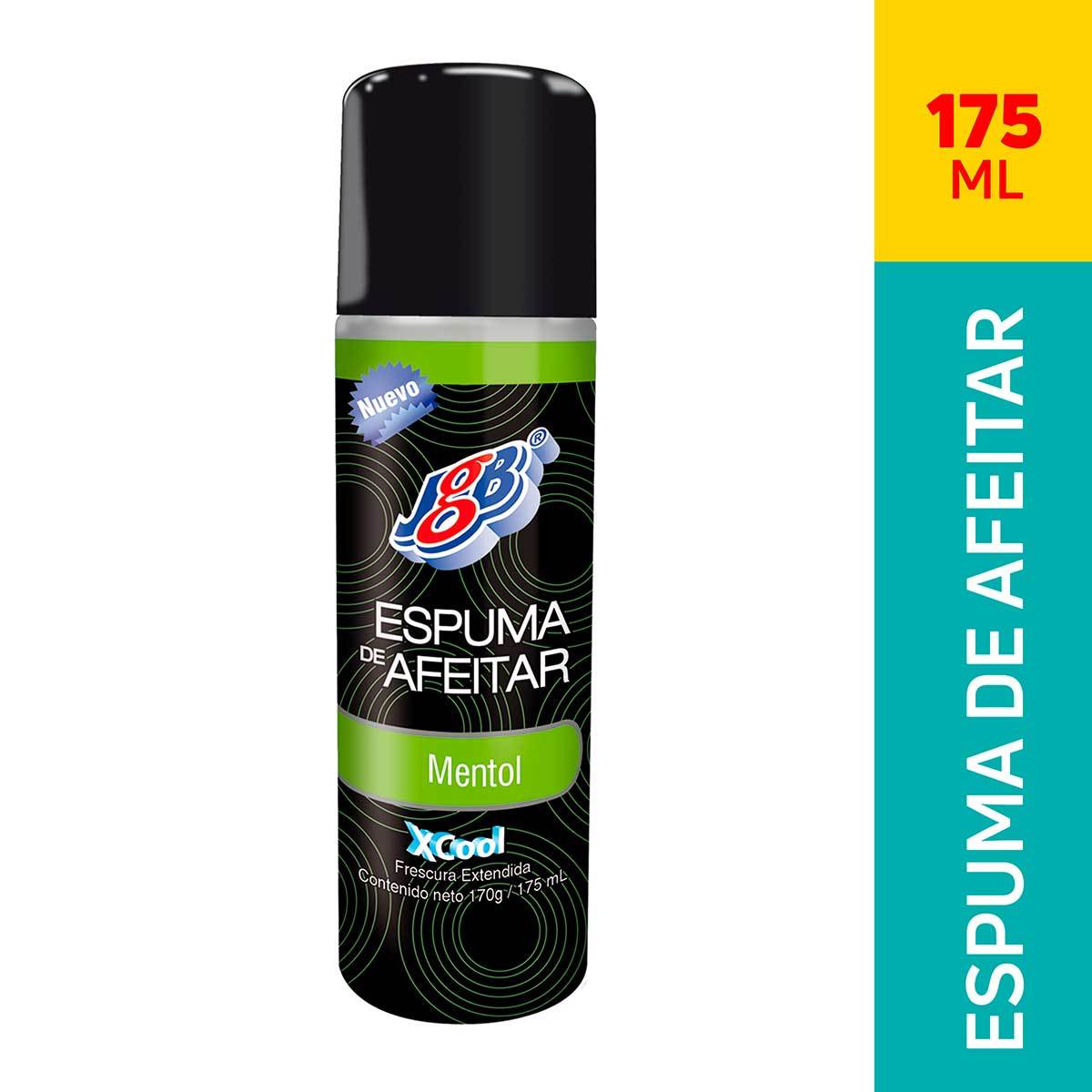 Espuma Para Afeitar Jgb Mentol Xcool Spray X 175 Ml.