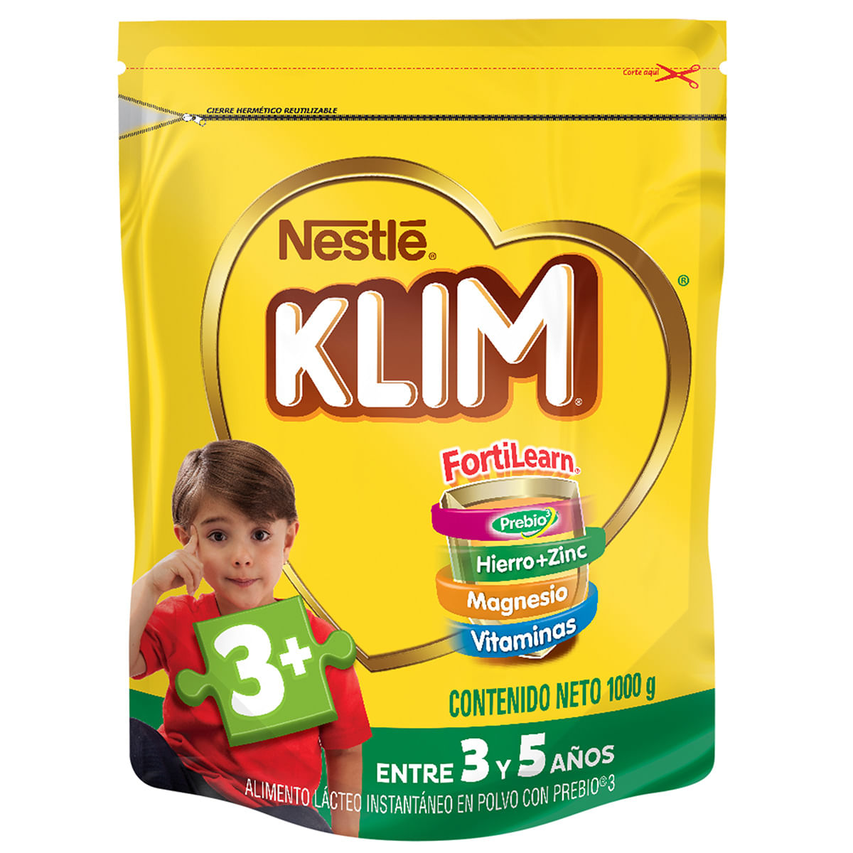 Alimento Lácteo Klim Nestlé 3+ Forti Learn Paquete x 1000 g