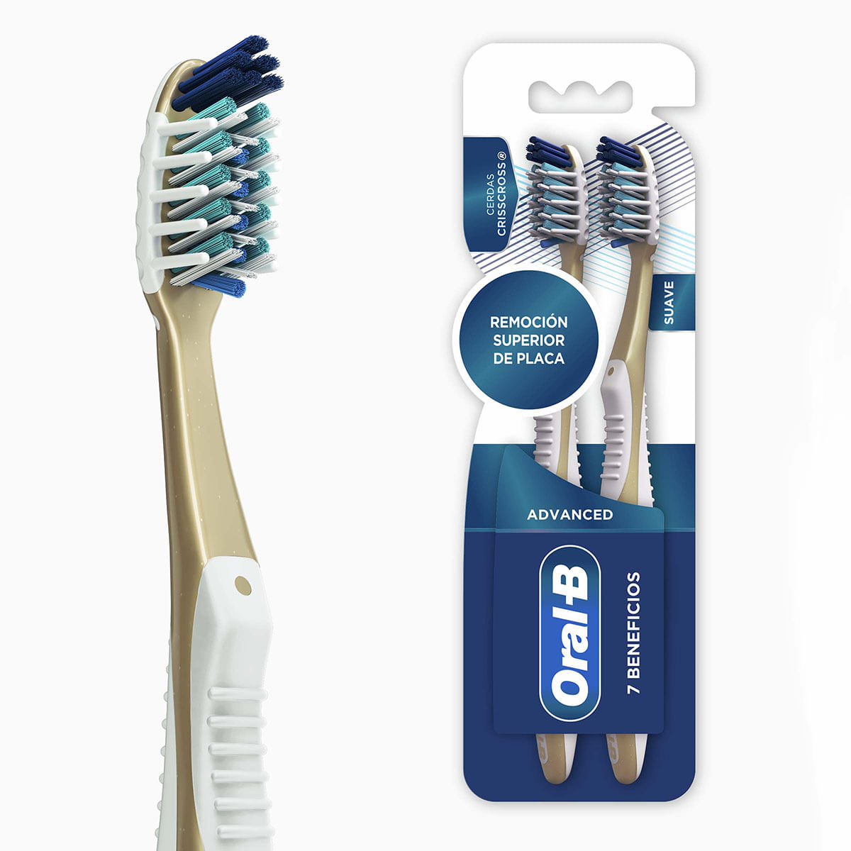 Cepillo Dental Oral-B 7 Beneficios Blister 2x1.