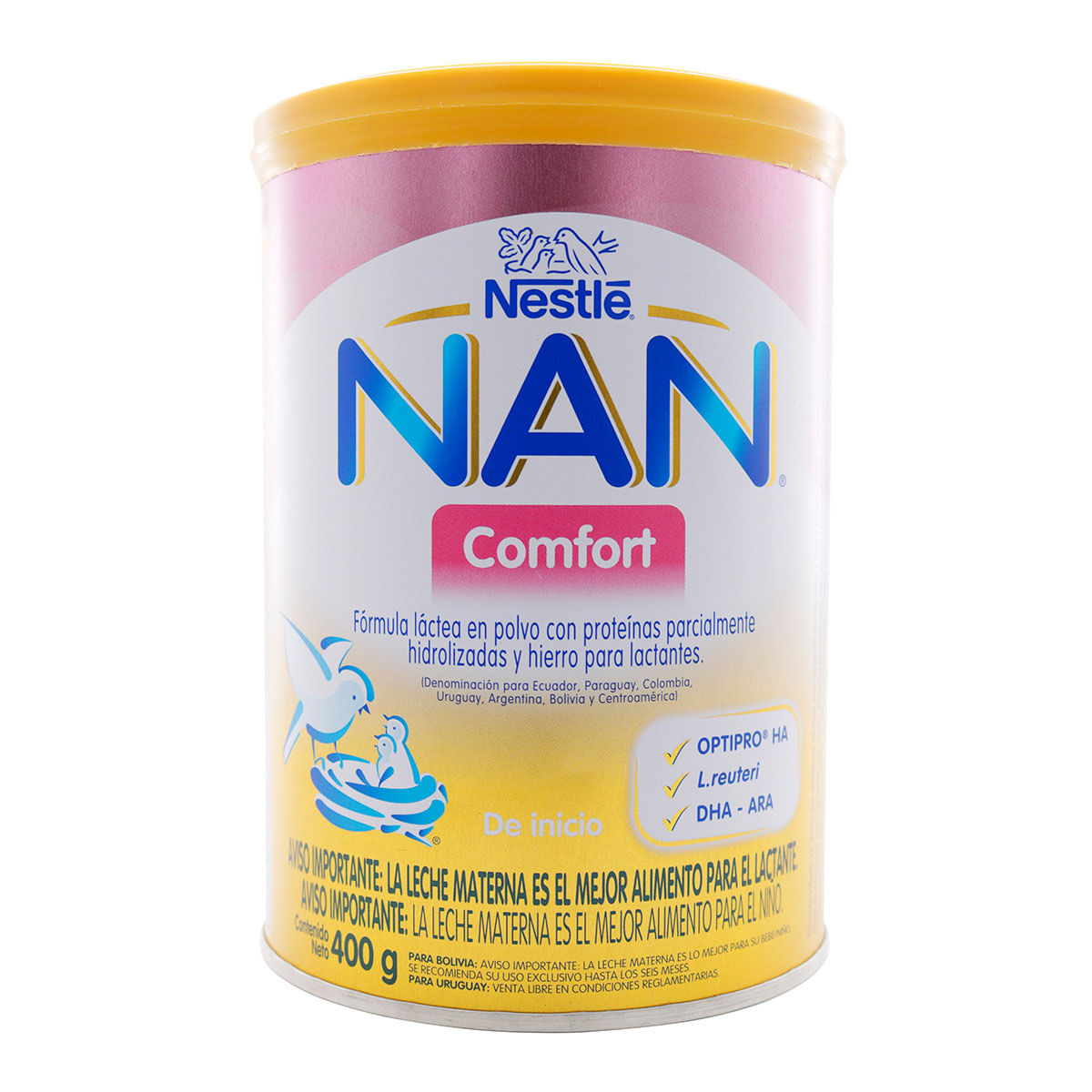 Fórmula Láctea NAN Nestlé Comfort Polvo Tarro x 400 g