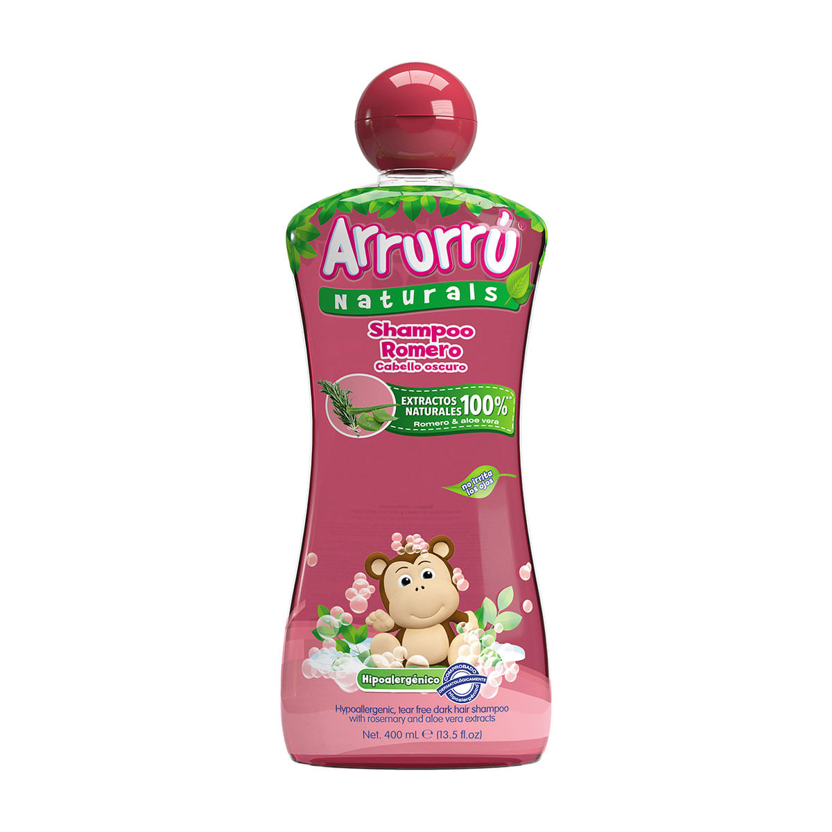 Shampoo Arrurrú Naturals Romero Cabello Oscuro Frasco X 400 Ml.