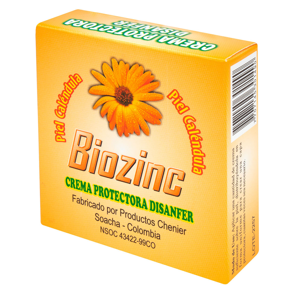 Crema Protectora Disanfer Biozinc Caléndula Frasco X 20 G.
