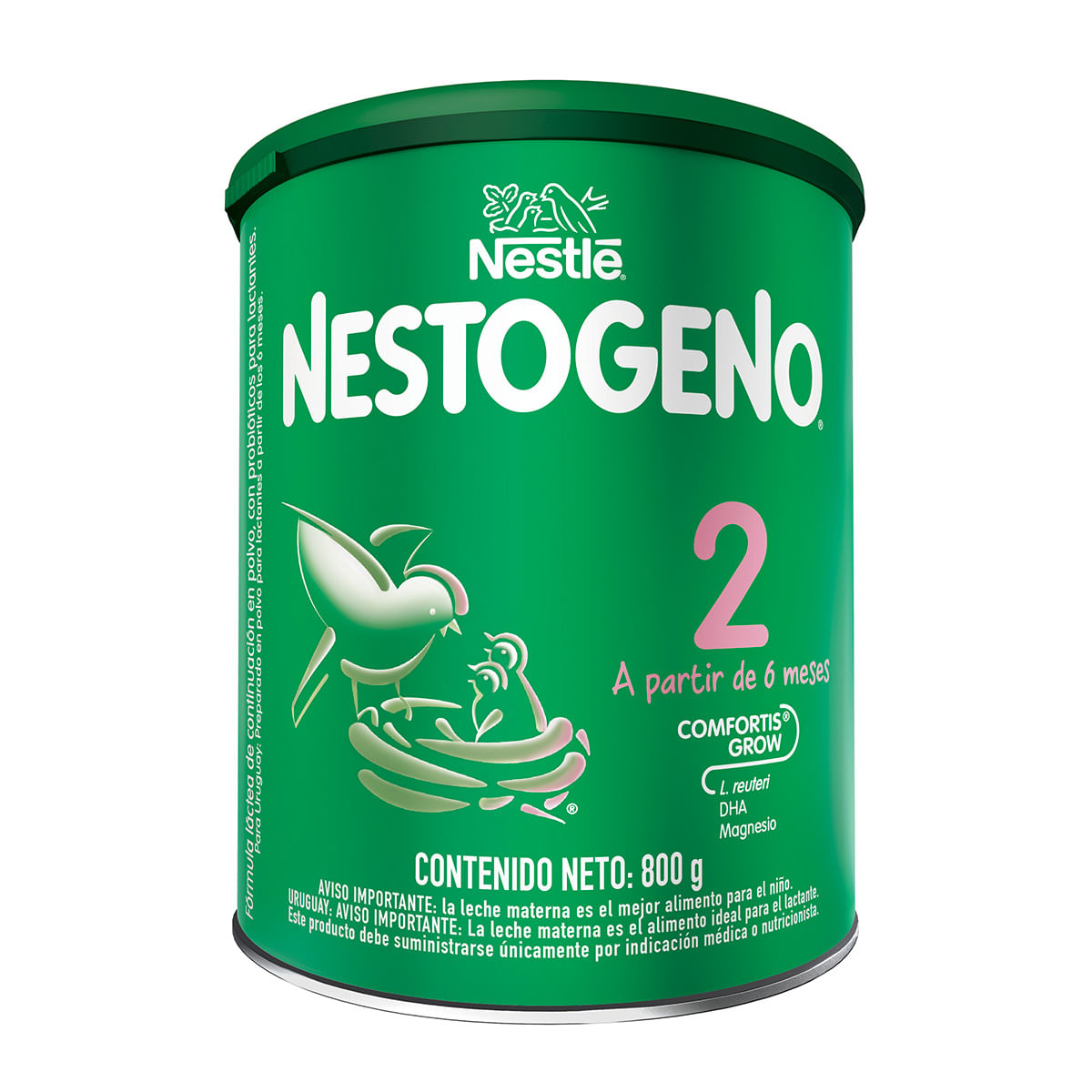 Fórmula Láctea Nestogeno 2 Nestlé 6 Meses Polvo Tarro x 800 g
