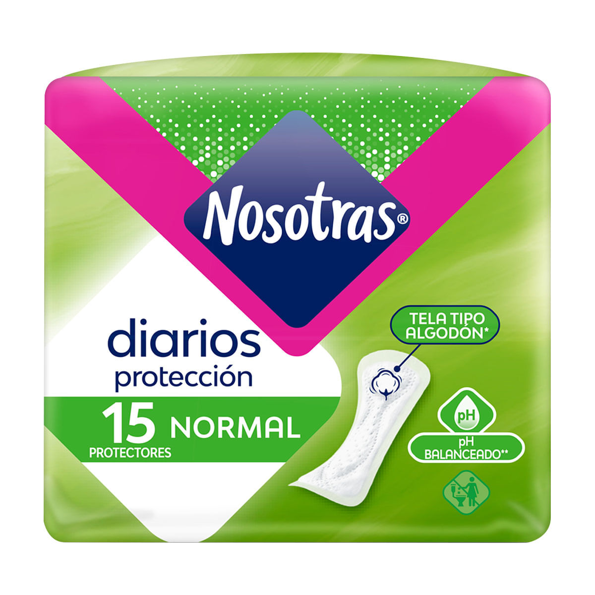 Protectores Nosotras Diarios Normal Paquete X 15 Uds.