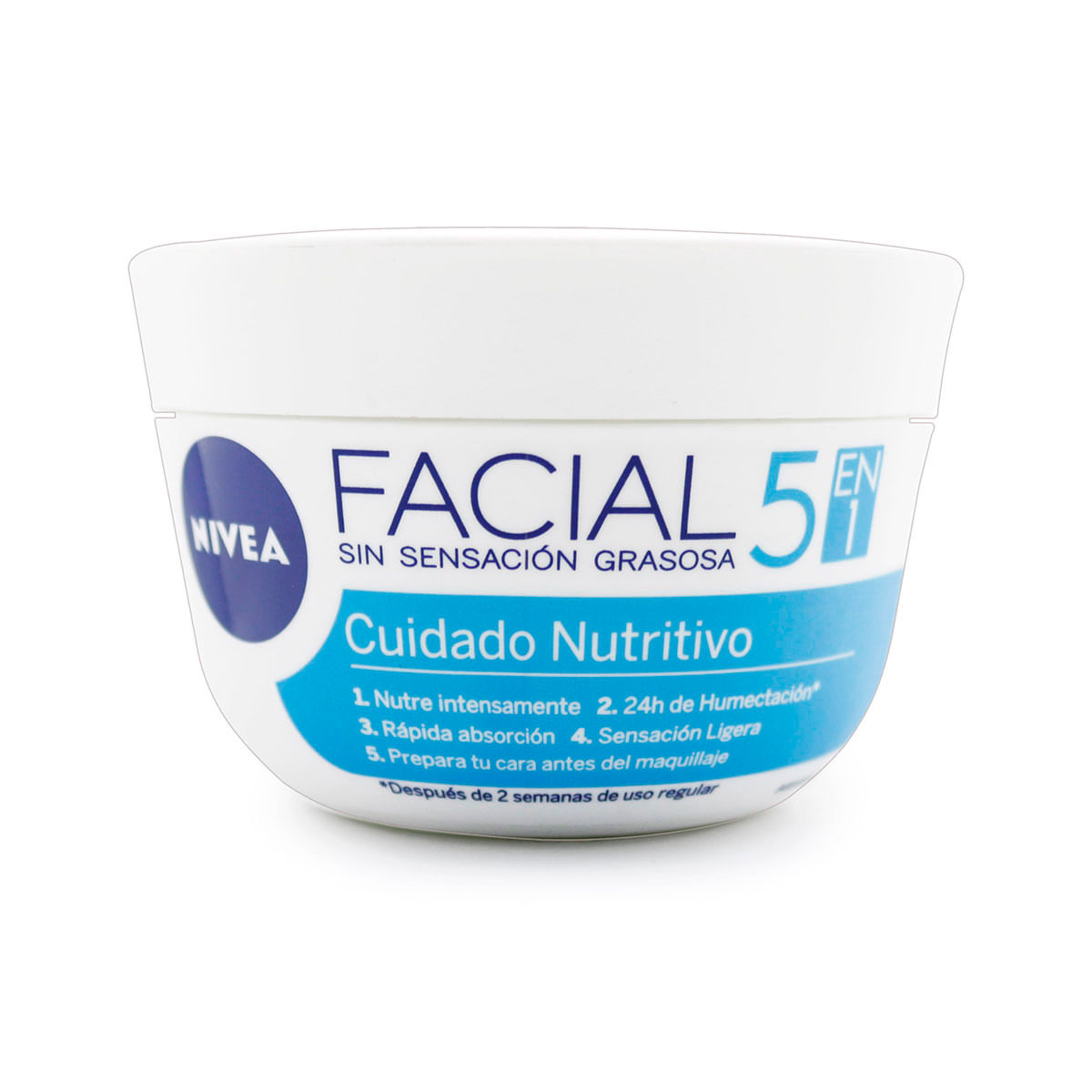 Crema Facial Nivea 5 en 1 Cuidado Nutritivo Frasco x 100 mL