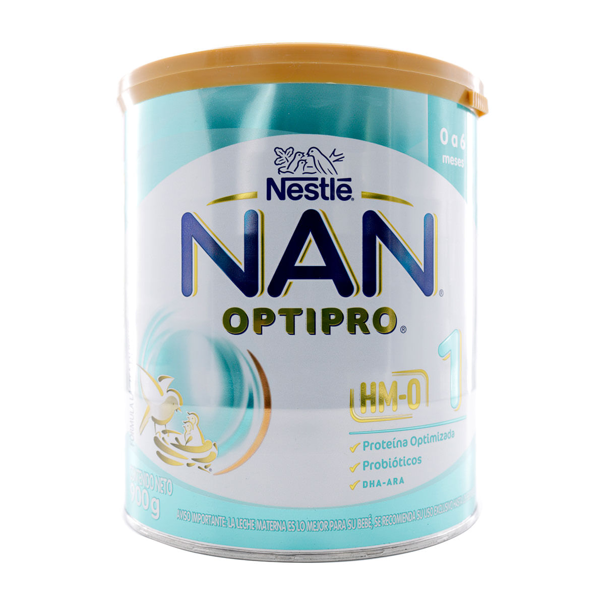 Fórmula Láctea NAN Nestlé Optipro HM-O 1 0-6 Meses Polvo Tarro x 900 g