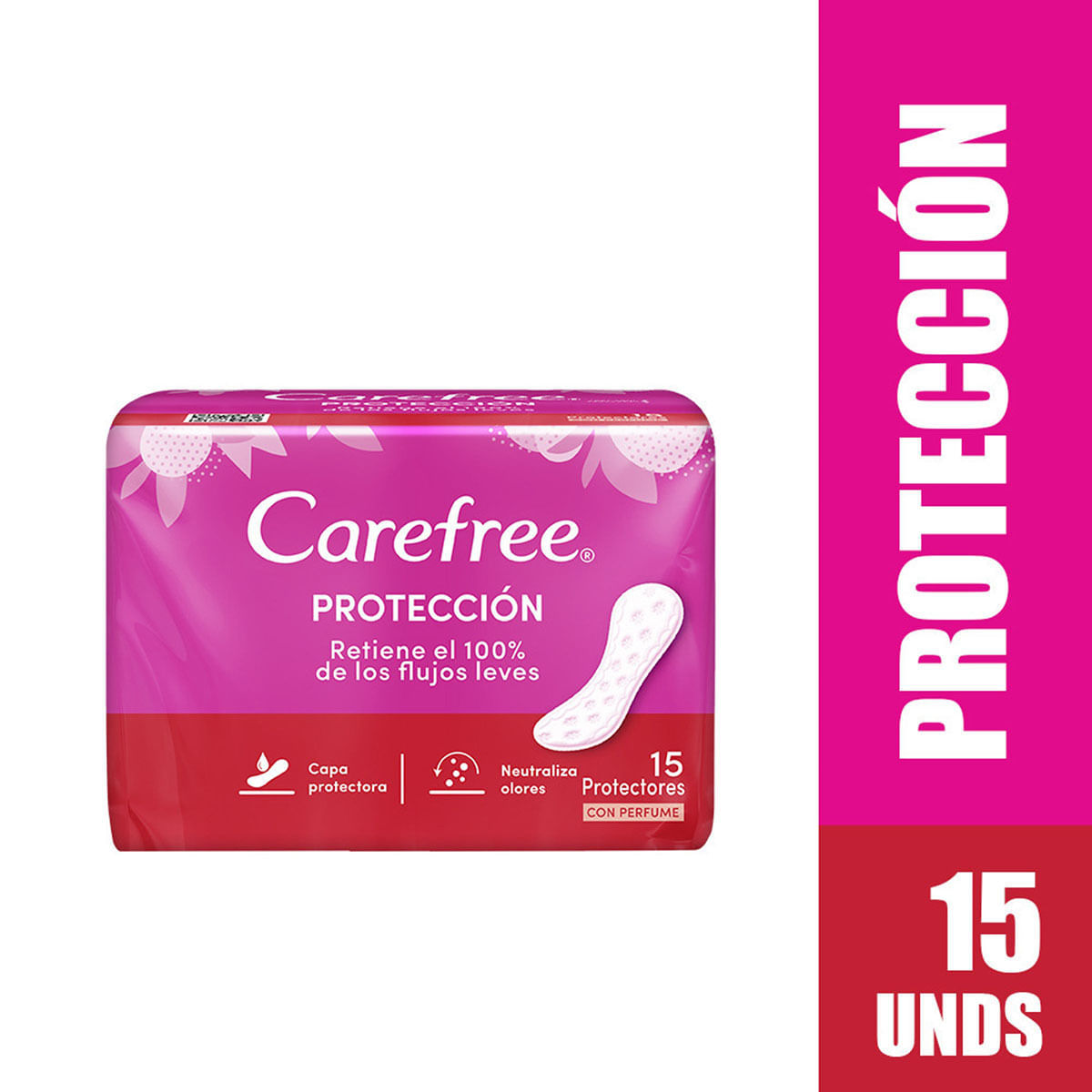 Protectores Íntimos Carefree Protección Paquete x 15 Uds.