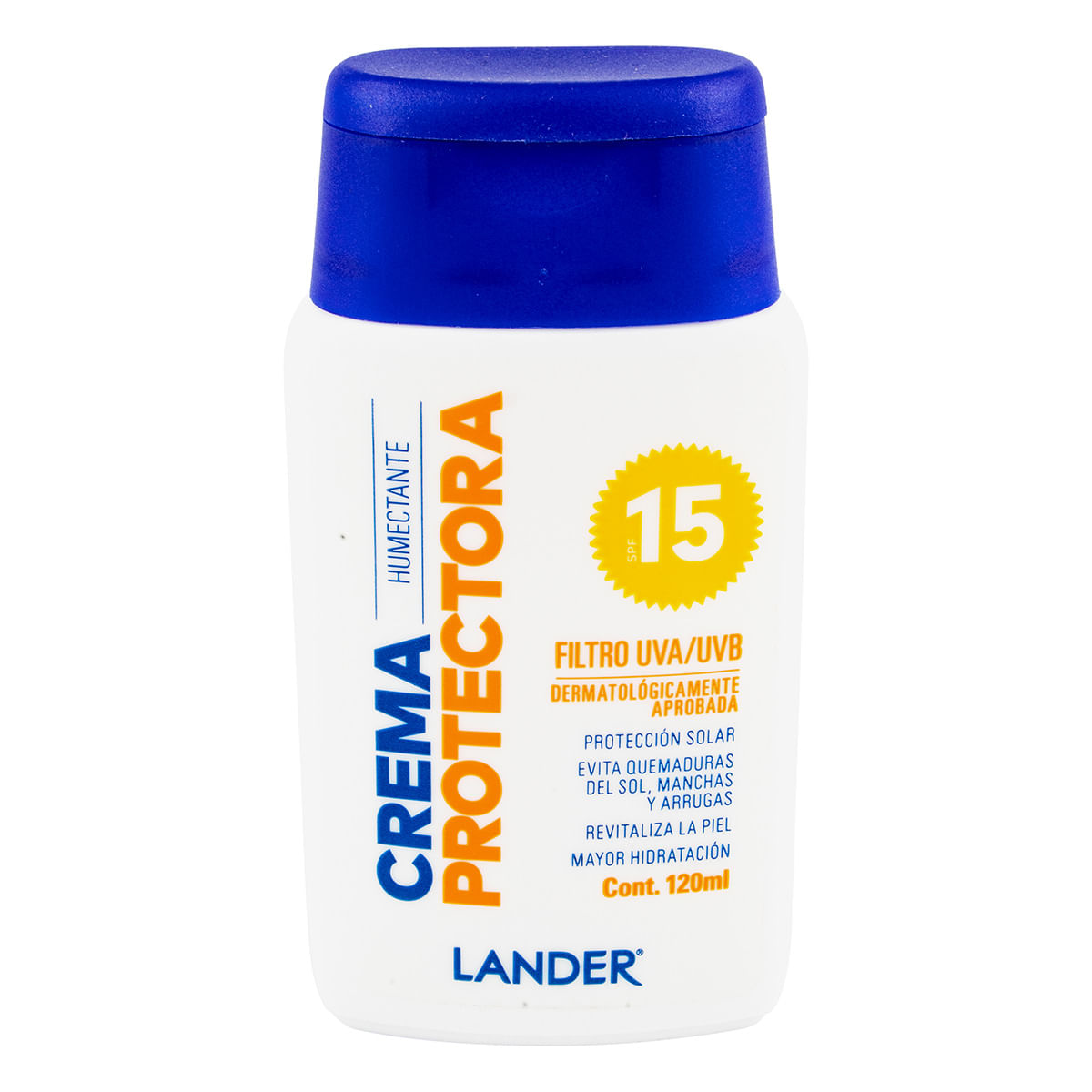 Crema Lander Humectante Protectora SPF 15 Frasco x 120 mL.
