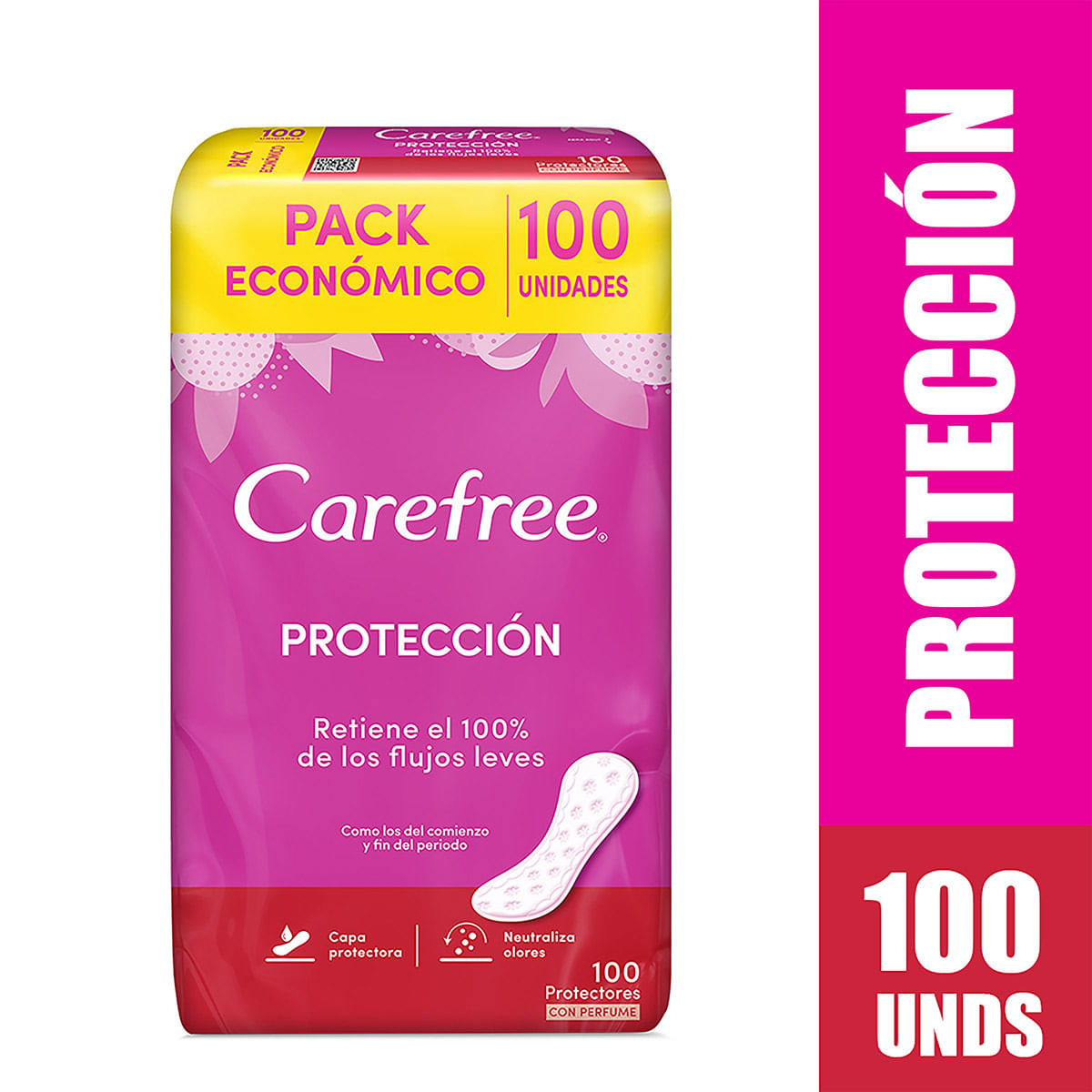 Protectores Íntimos Carefree Protección Caja x 100 Uds.