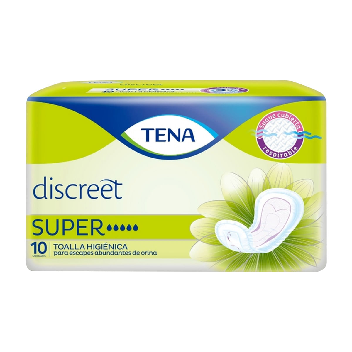 Toallas Higiénicas Tena Mujer Súper Paquete X 10 Uds.