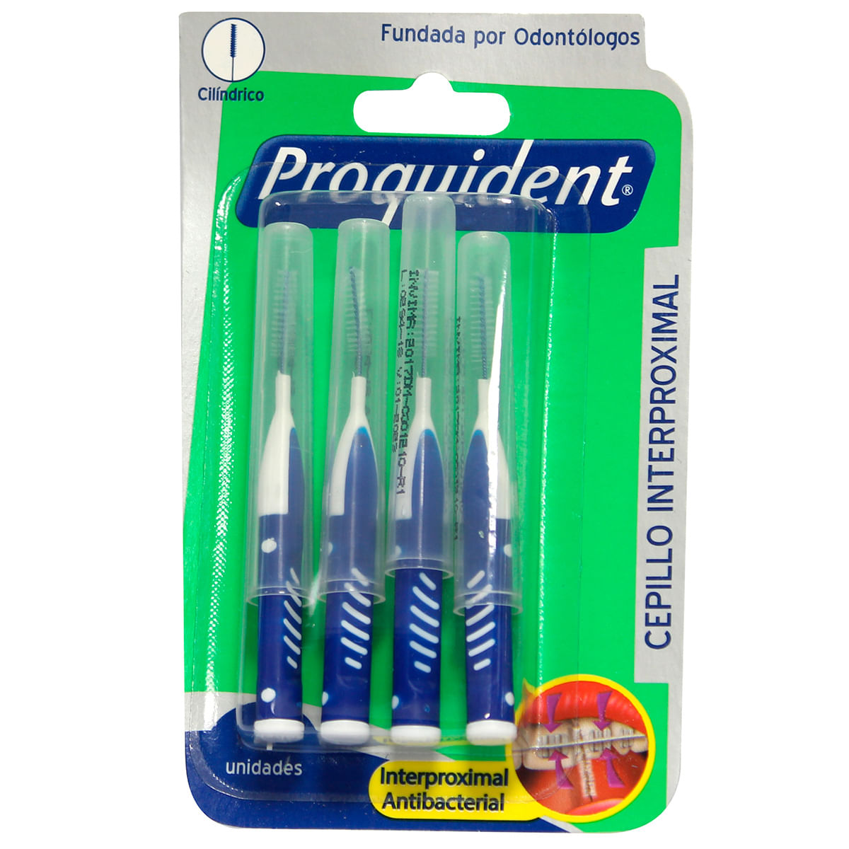 Cepillo Interproximal Proquident Cilíndrico Blister X 4 Uds.