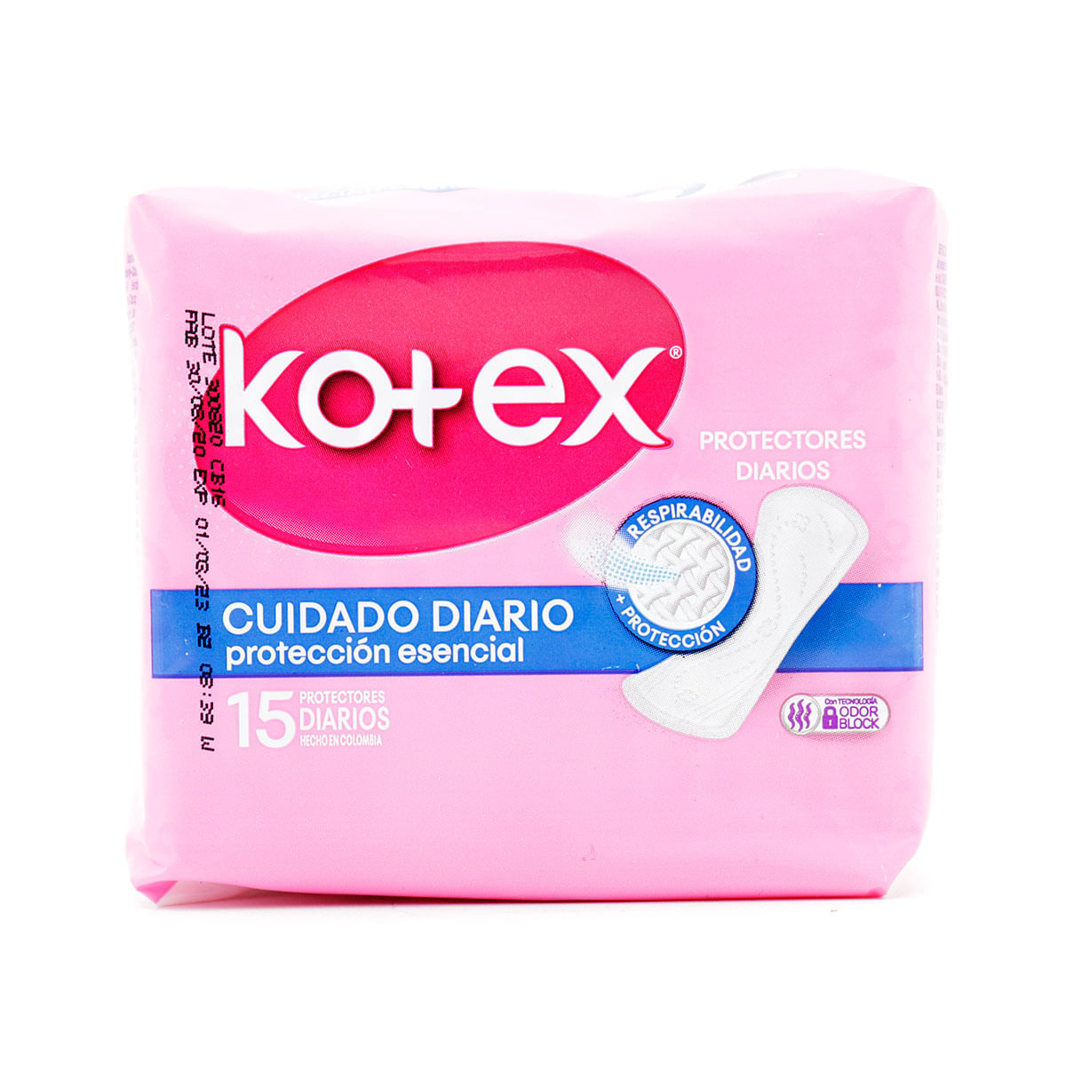 Protectores Diarios Kotex Cuidado Diario Paquete X 15 Uds.