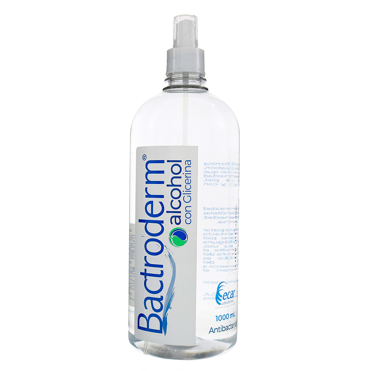 Alcohol con Glicerina Bactroderm Spray x 1000 mL.