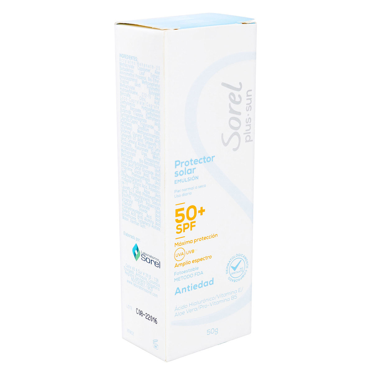 Protector Solar Sorel Plus Sun Antiedad SPF 50 Tubo x 50 g