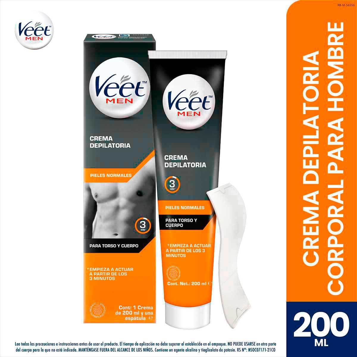 Crema Depilatoria Veet Men Tubo x 200 mL.