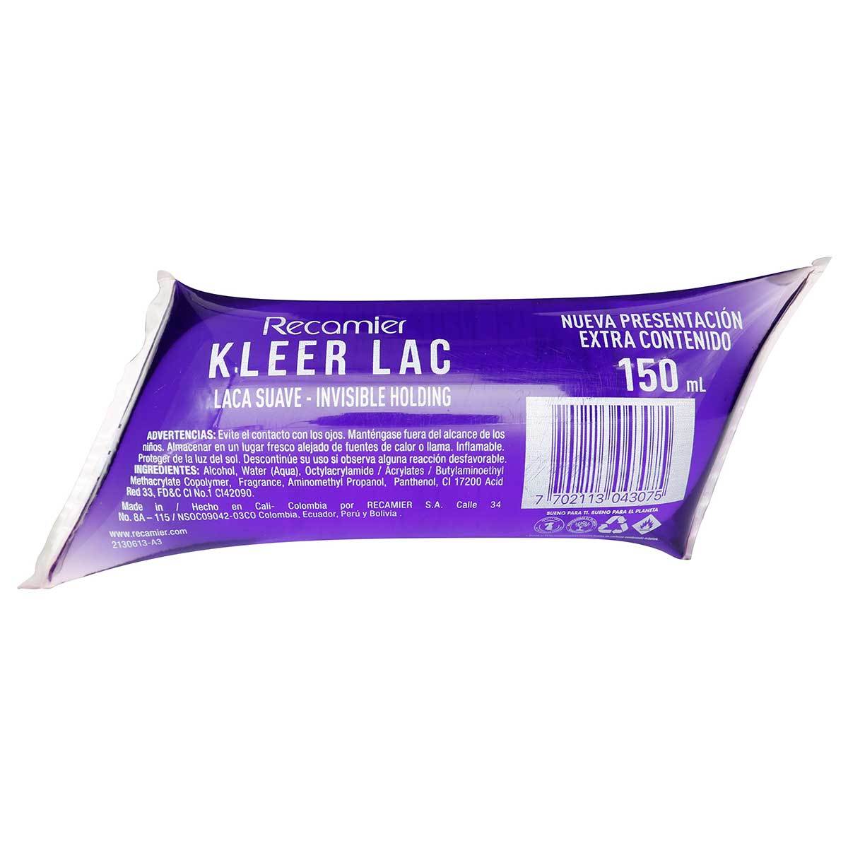 Laca Suave Recamier Kleer Lac Cojín x 150 mL