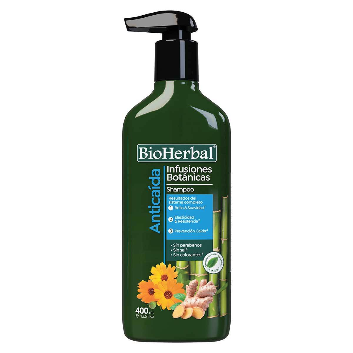 Shampoo Bioherbal Anticaída Frasco x 400 mL