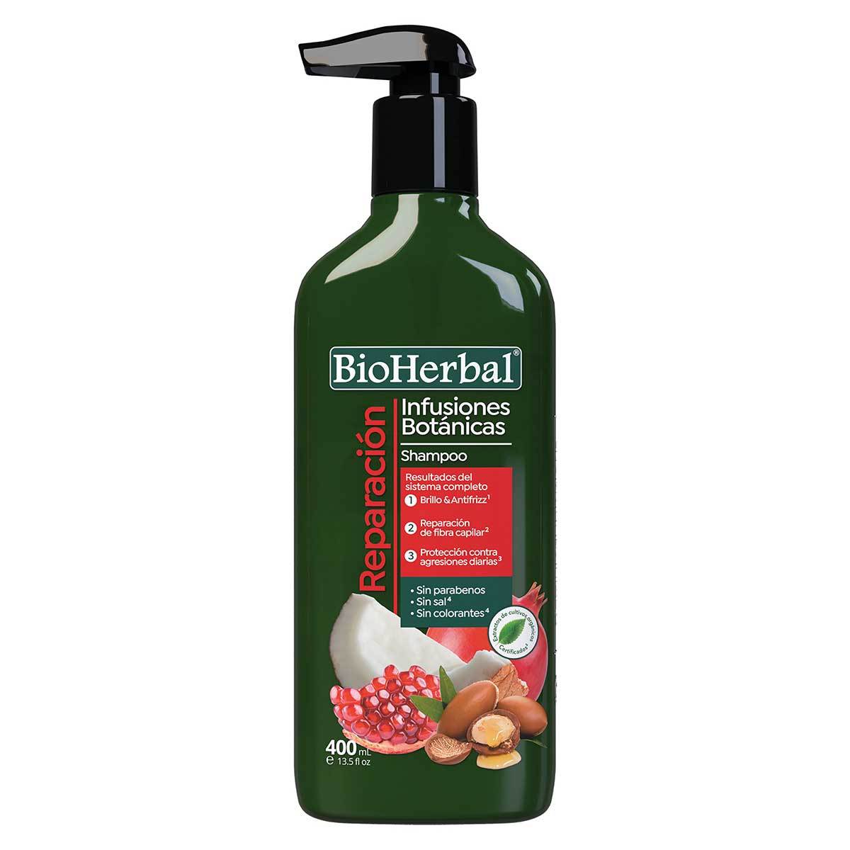 Shampoo Bioherbal Reparación Frasco X 400 Ml.