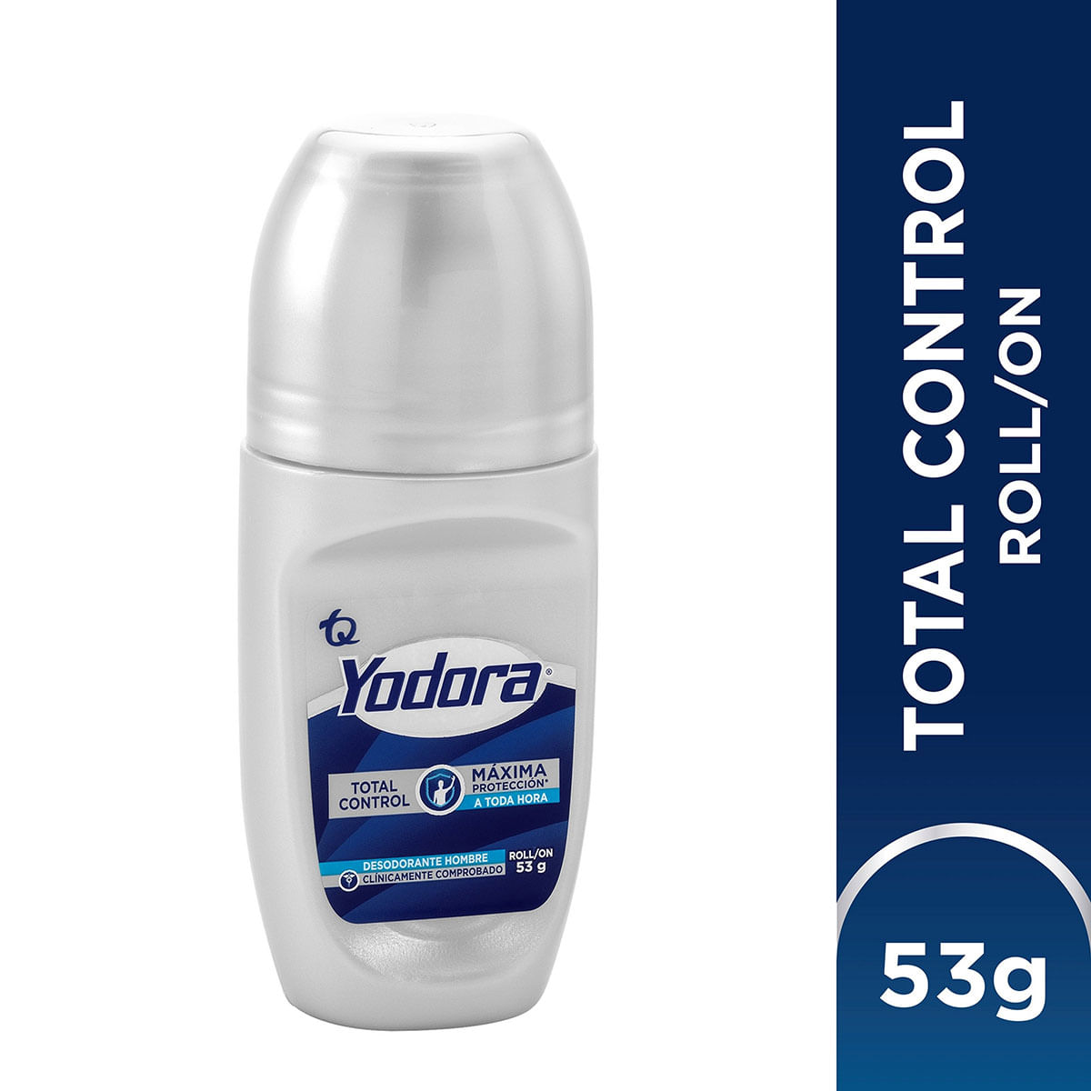 Desodorante Hombre Yodora Total Control Roll On X 53 G.