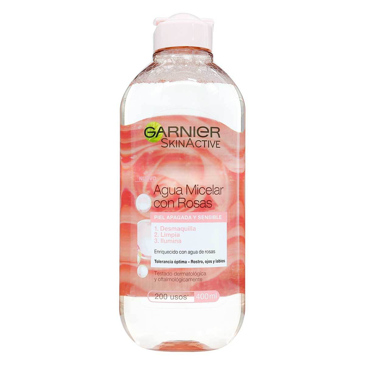 Agua Micelar con Rosas Garnier Frasco x 400 mL.