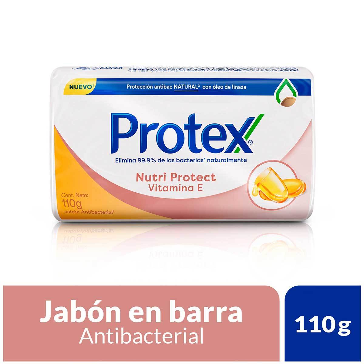 Jabón Antibacterial Protex Nutri Protect Vitamina E Barra x 110 g
