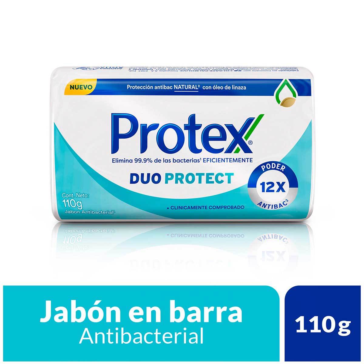 Jabón Antibacterial Protex Duo Protect Barra x 110 g
