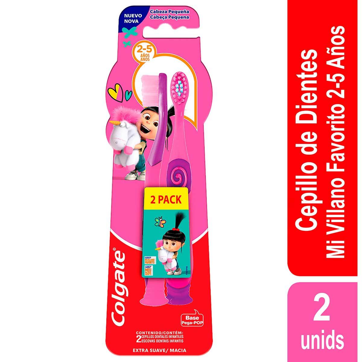 Cepillo Extra Suave/Macia Colgate Minions 2-5 Años Blíster x 2 uds