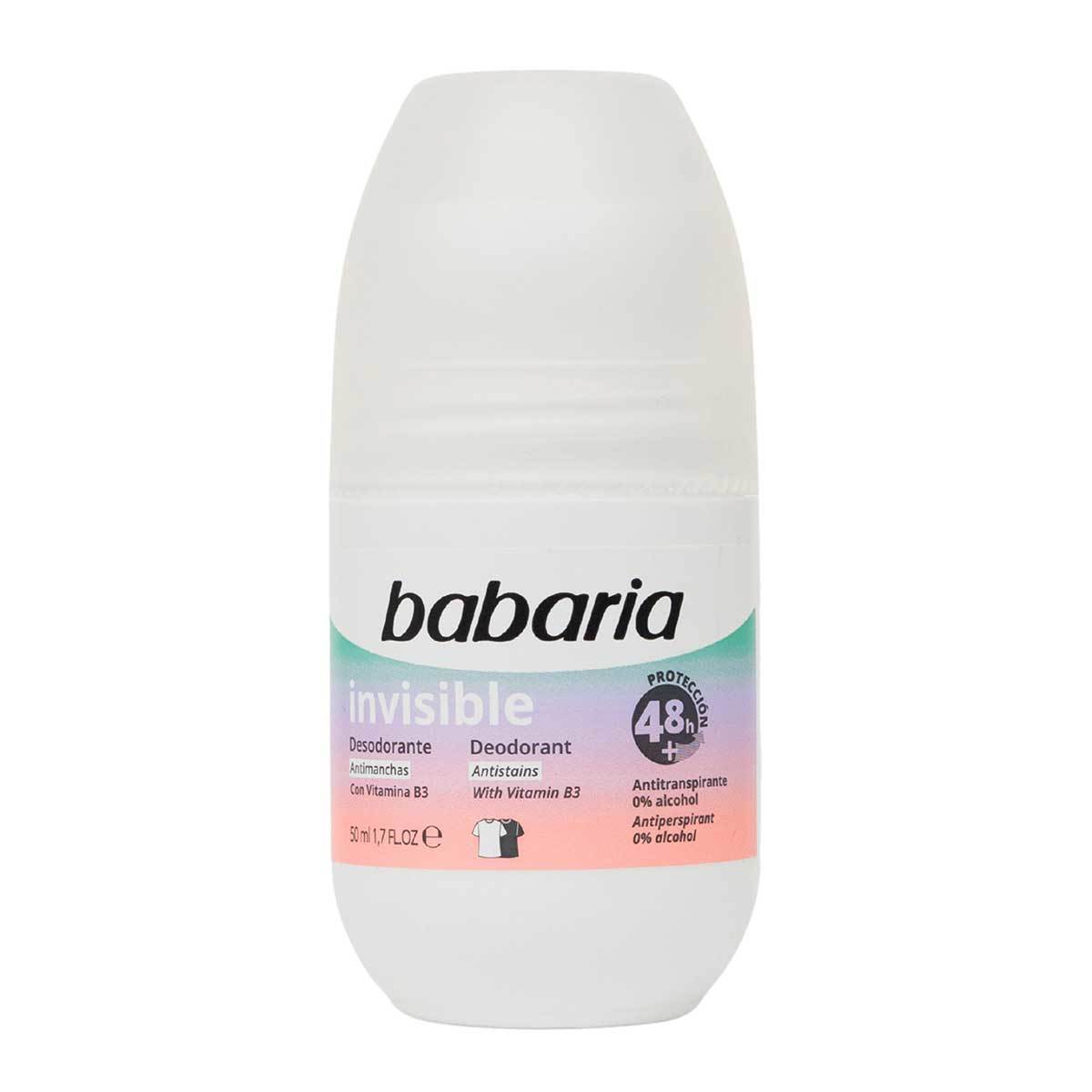 Desodorante Babaria Invisible Roll-On X 50 Ml.
