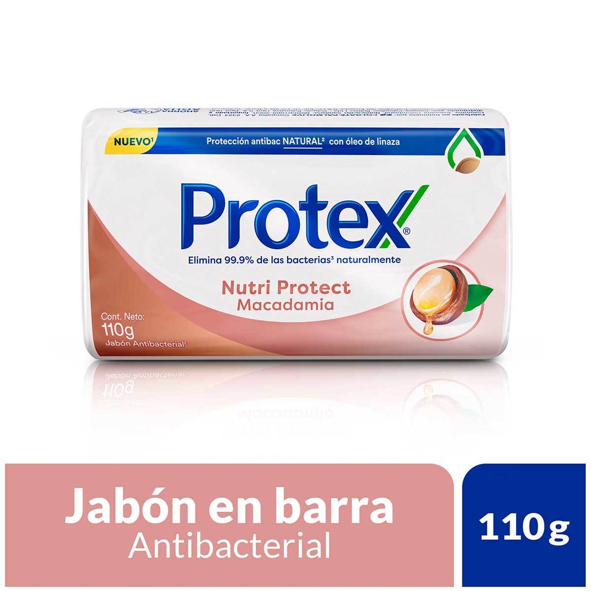 Jabón Antibacterial Protex Nutri Protec Macadamia Barra x 110 g