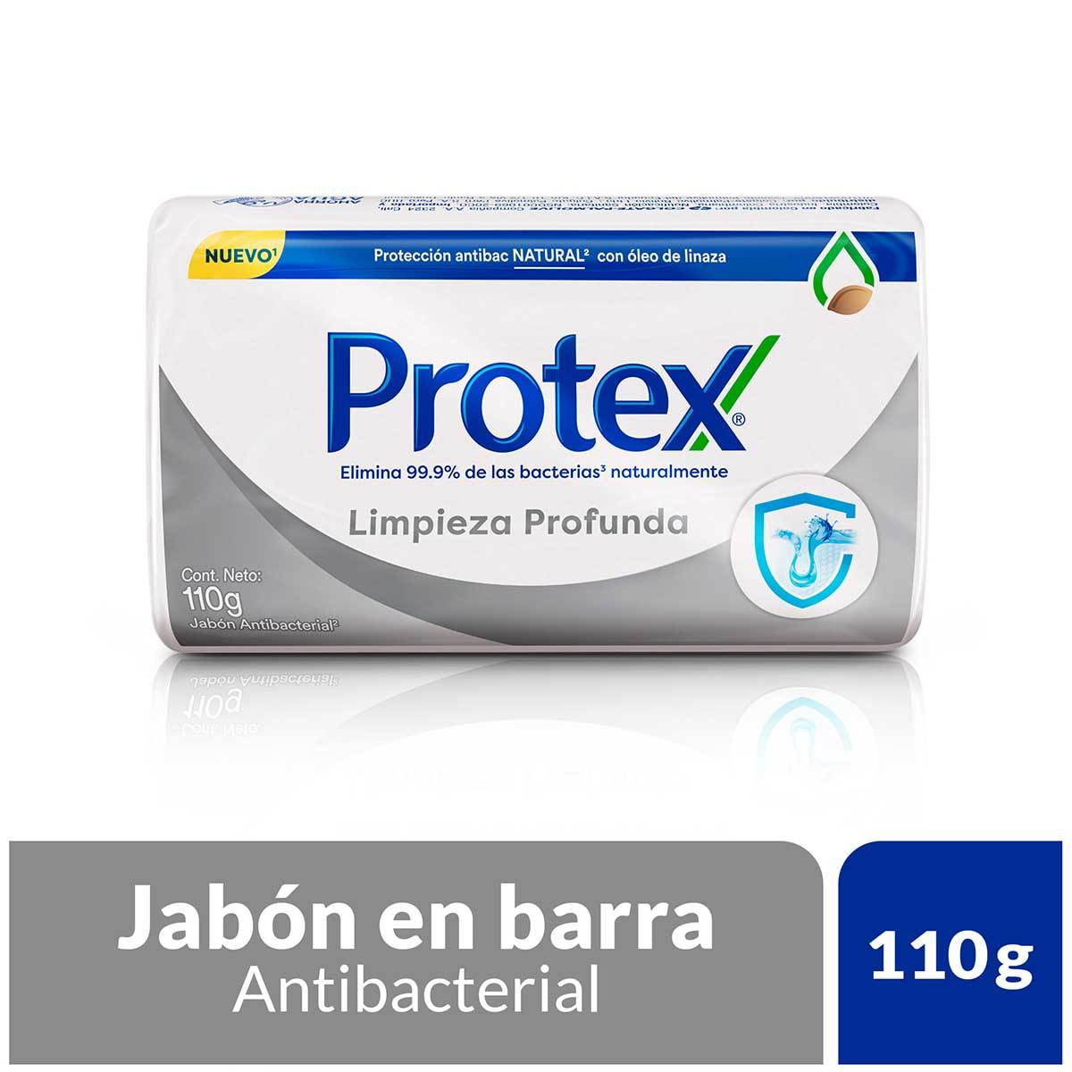 Jabón Antibacterial Protex Limpieza Profunda Barra x 110 g