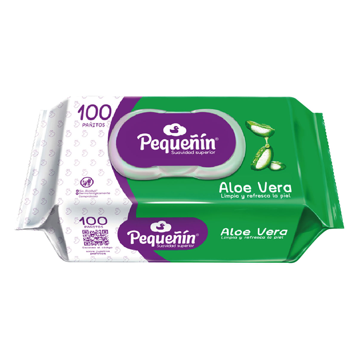 Pañitos Húmedos Pequeñín Aloe Paquete x 100 Uds