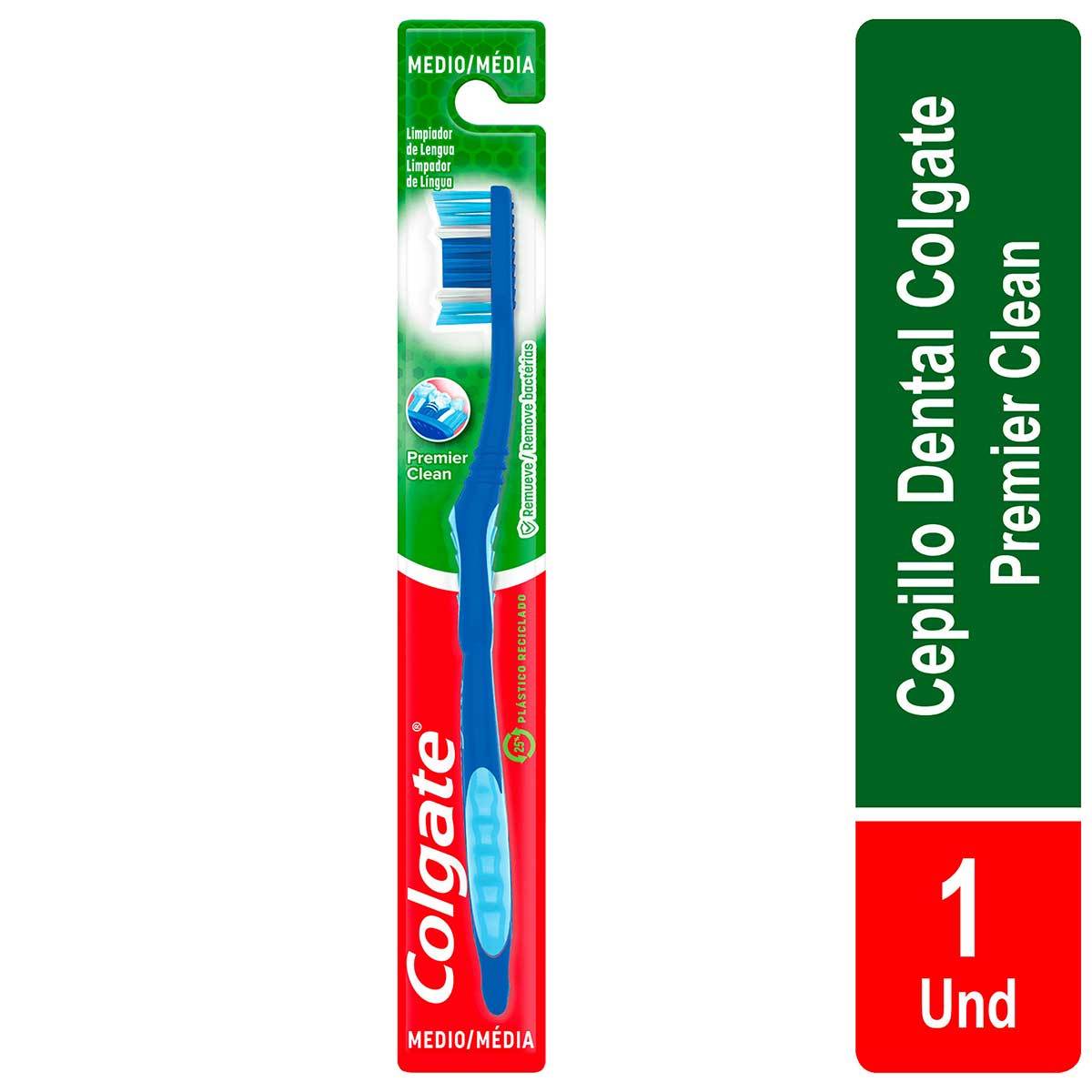 Cepillo Dental Colgate Premier Clean Medio Blister x 1 Ud