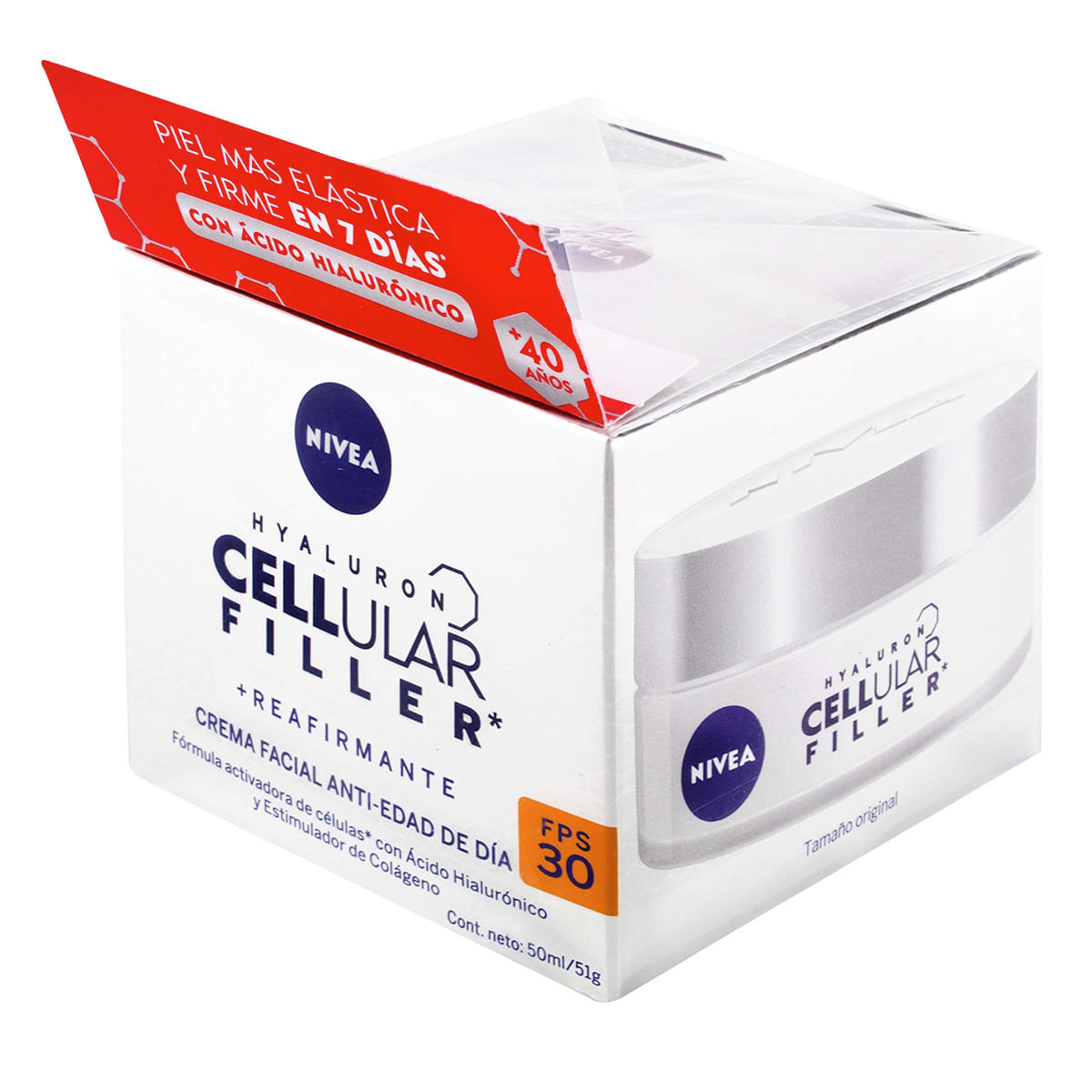 Crema Facial Nivea Cellular Filler SPF 30 Día Frasco x 50 mL
