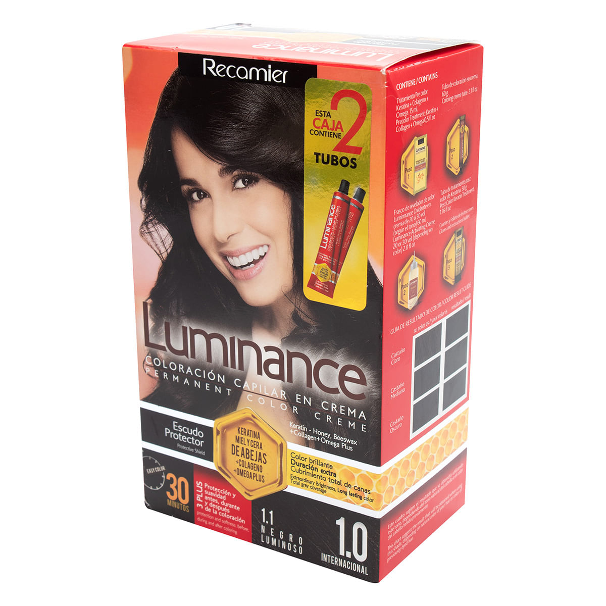 Tinte Permanente Luminance 3 Plus 1.1 Negro Luminoso 2 Tubos x Caja