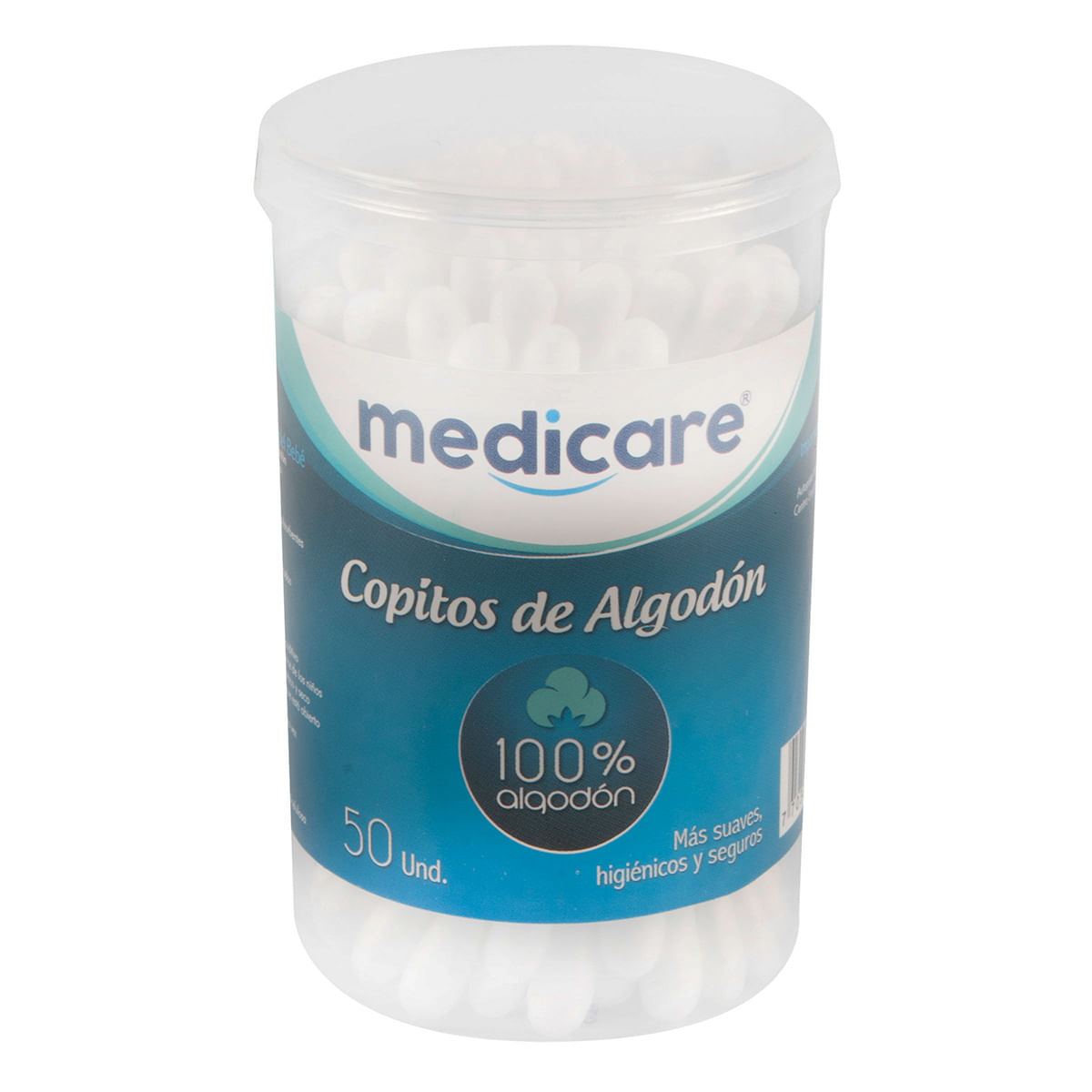 Copitos de Algodón Medicare Frasco x 50 Uds.