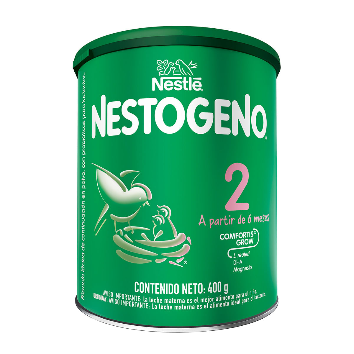 Fórmula Láctea Nestogeno 2 Nestlé 6 Meses Polvo Tarro x 400 g