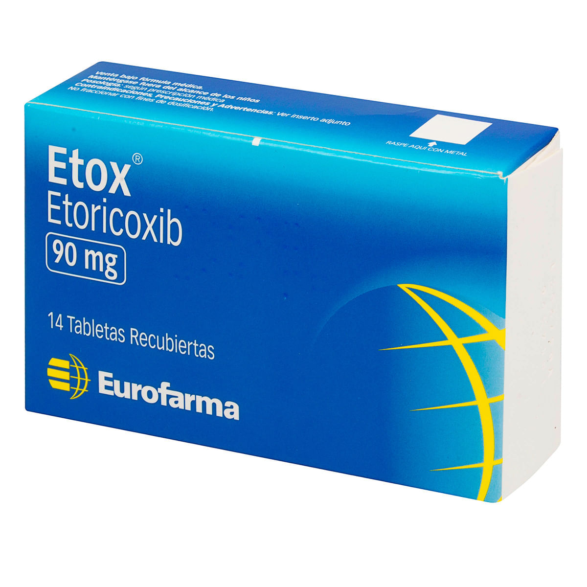 Etox 90 Mg Eurofarma Caja x 14 Tabletas Recubiertas