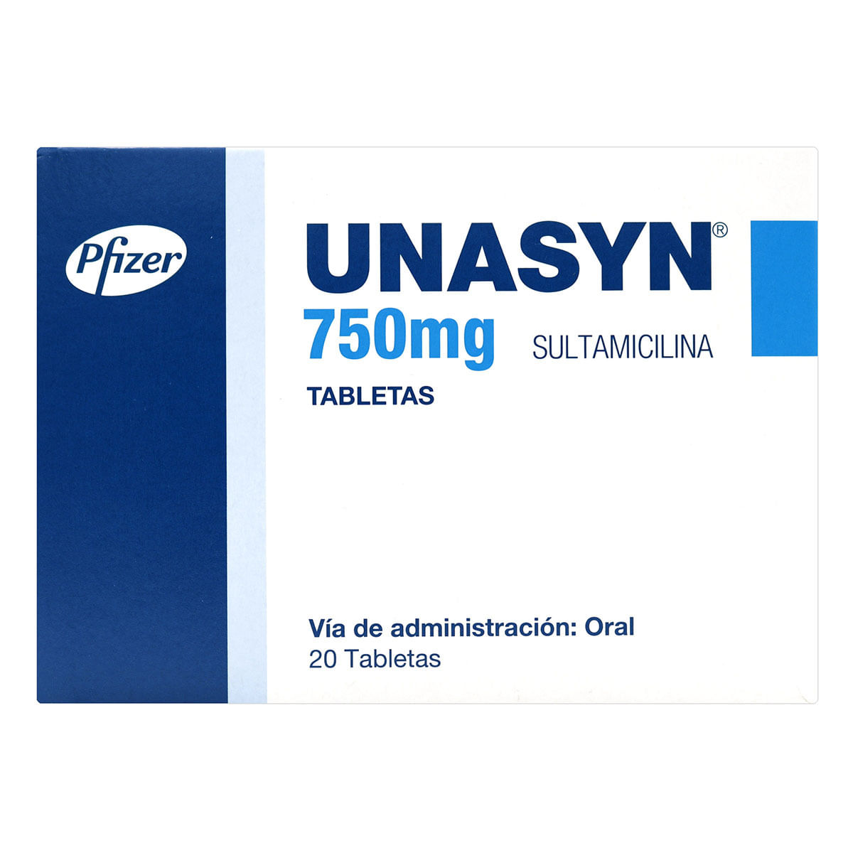 Unasyn 750 Mg Pfizer Caja x 20 Tabletas