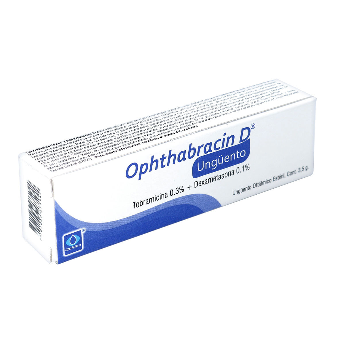 Unguento Oftálmico Estéril Ophthabracin-D Tubo x 3.5 g