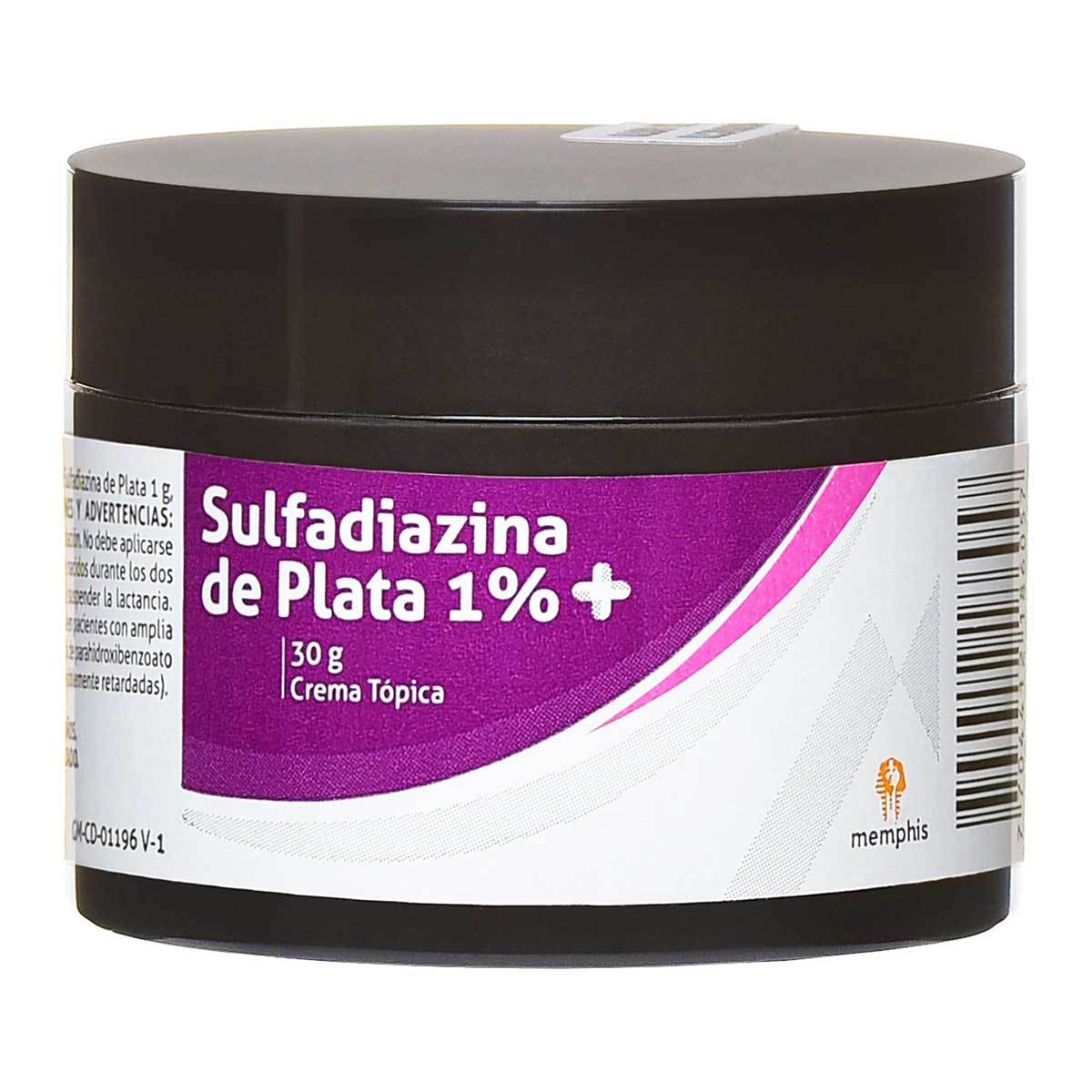 Crema Tópica Sulfadiazina de Plata Memphis Frasco x 30 g