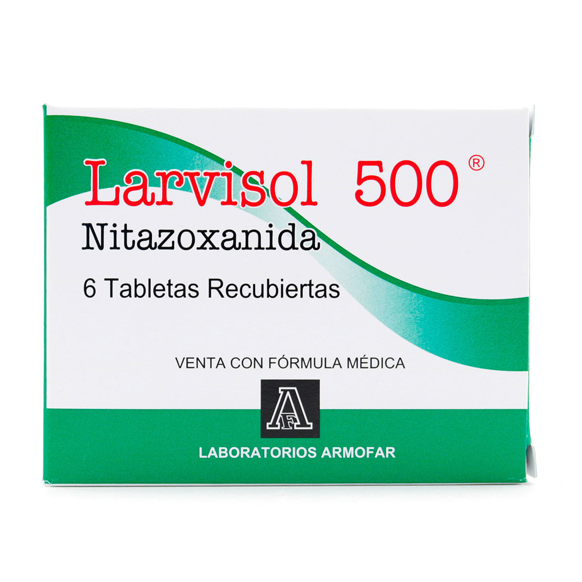 Larvisol 500 Mg Armofar Caja x 6 Tabletas Recubiertas