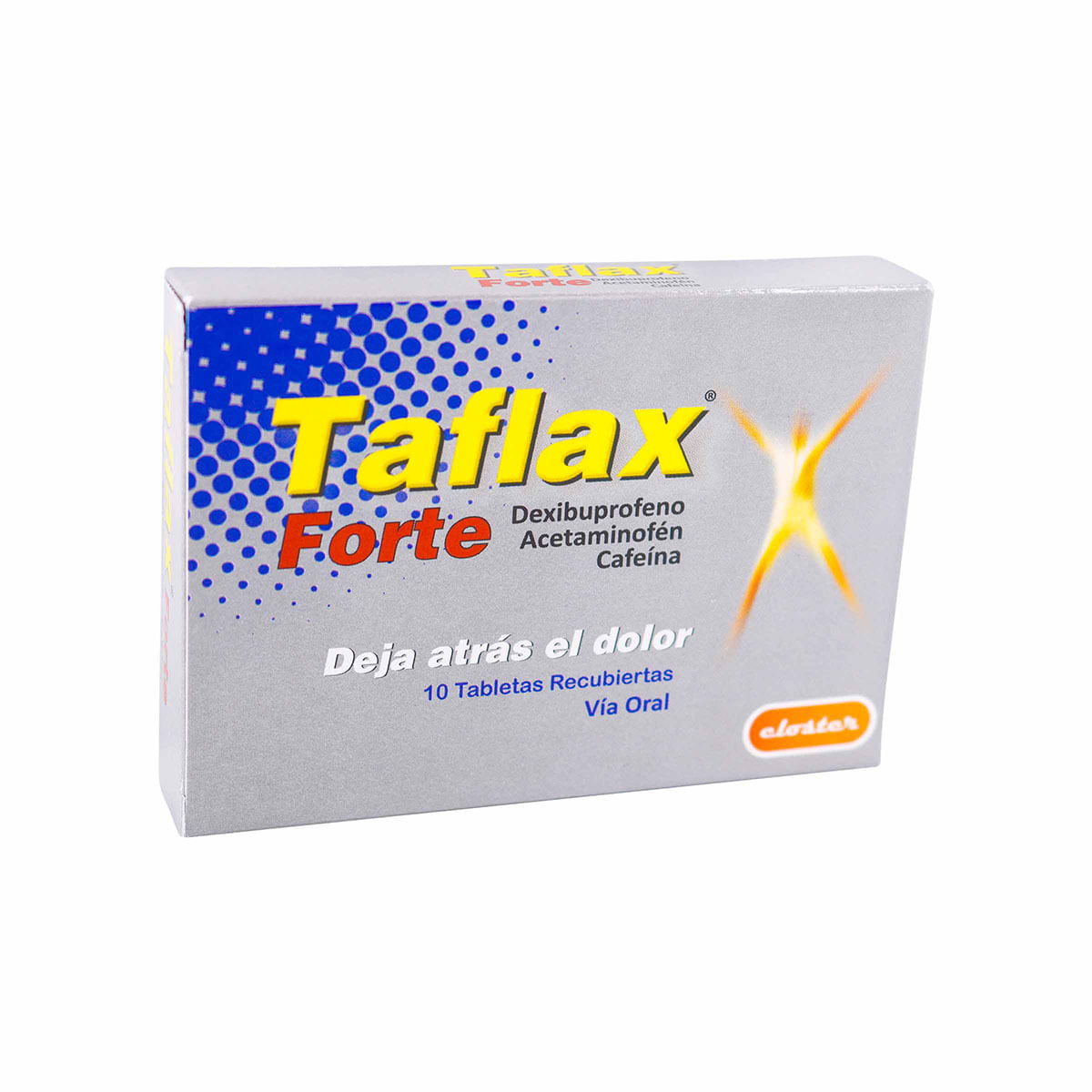 Taflax Forte Dexibuprofeno Acetaminofén Cafeína Caja x 10 Tabletas Recubiertas