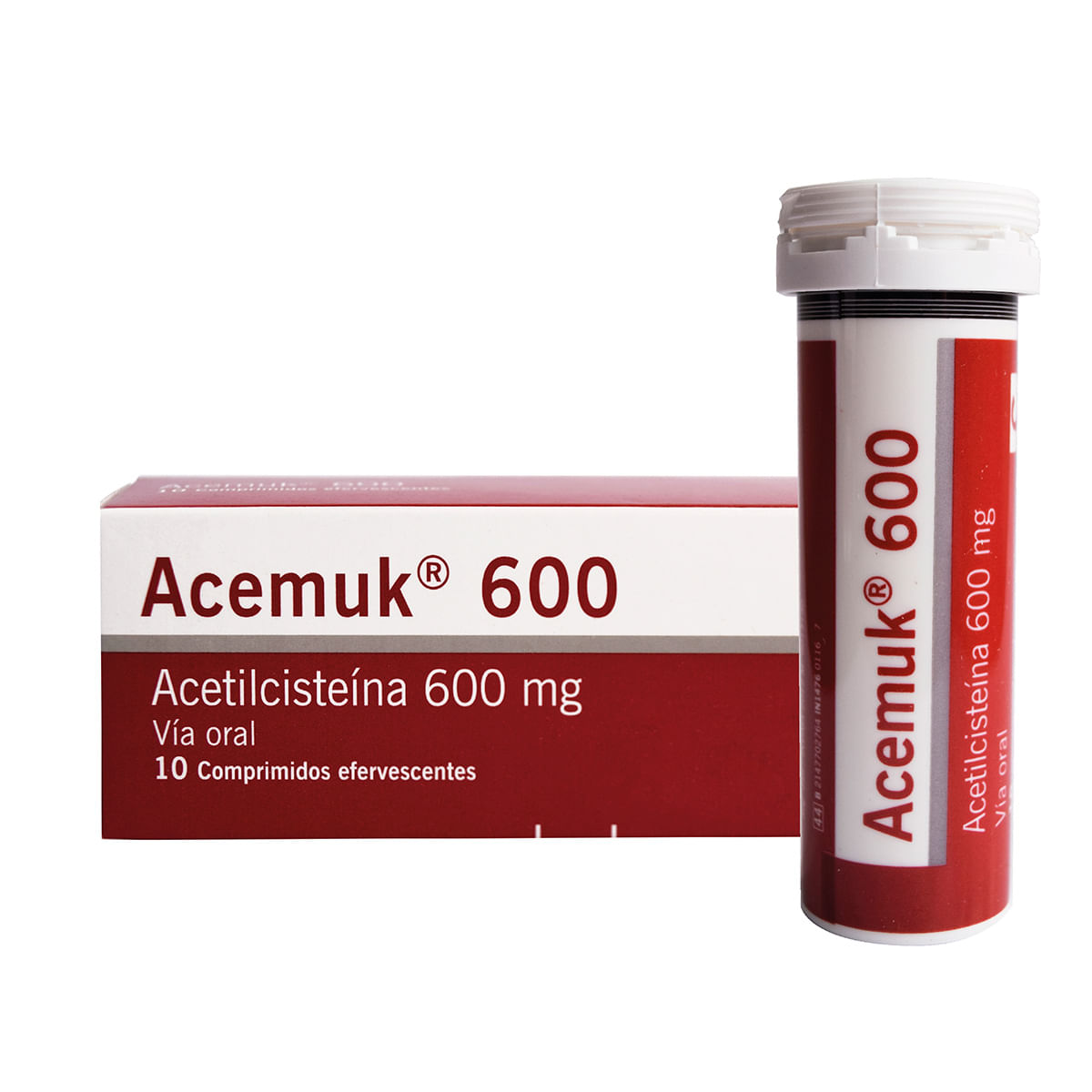 Acemuk 600 Mg Siegfried Frasco x 10 Comprimidos Efervescentes