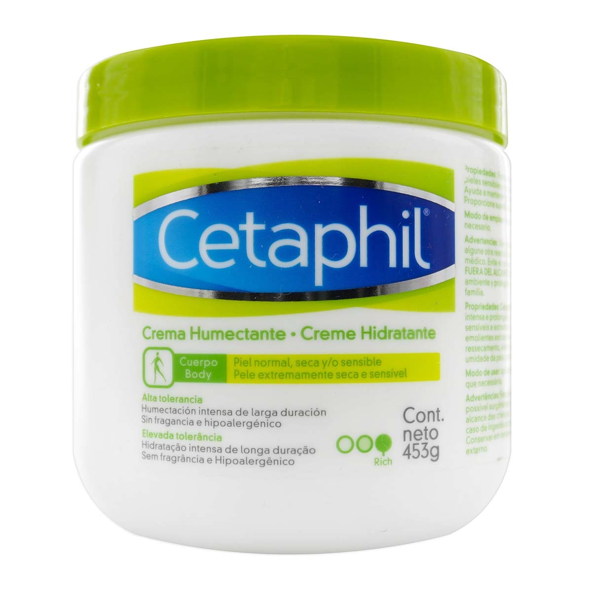 Crema Corporal Cetaphil Humectante Frasco x 453 g
